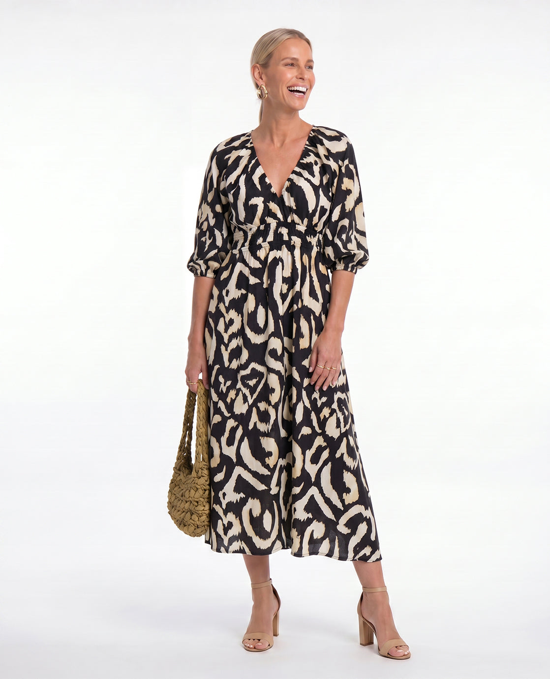 Robe Holly | Multicolor / Zwart