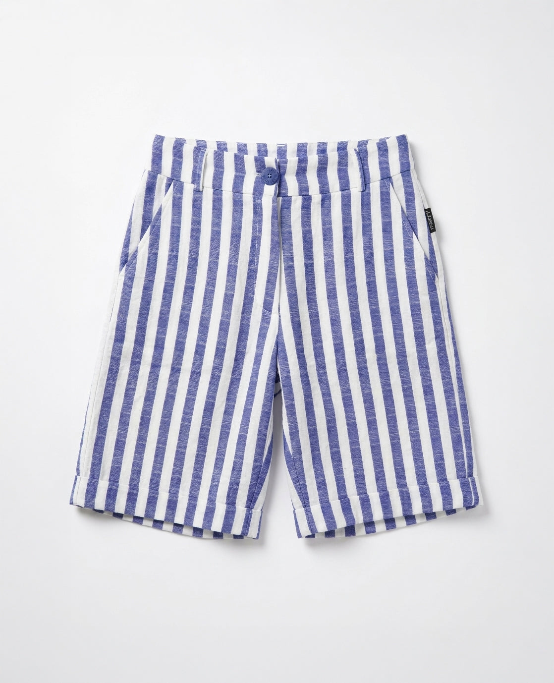Bermuda Chino | Wit/Deep Marine