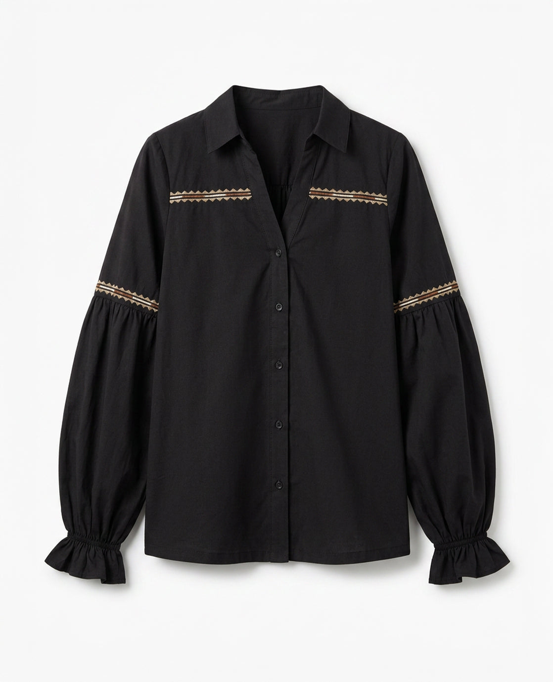 Blouse Yuna | Zwart