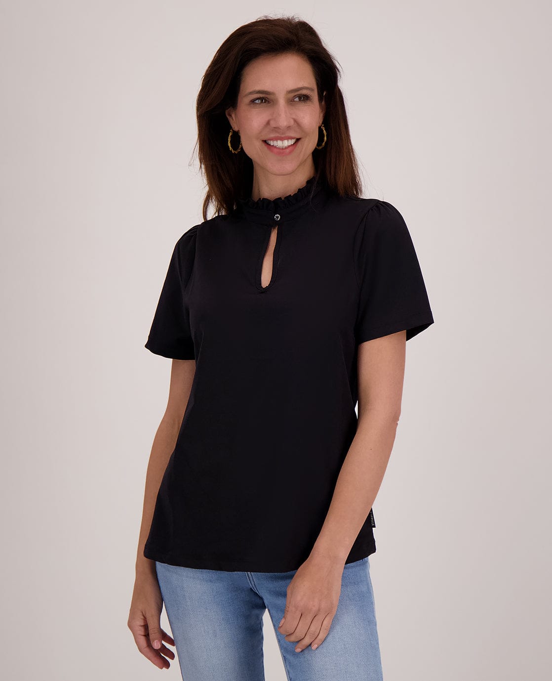 Je m'appelle Tops Top Ruche Travel | Zwart