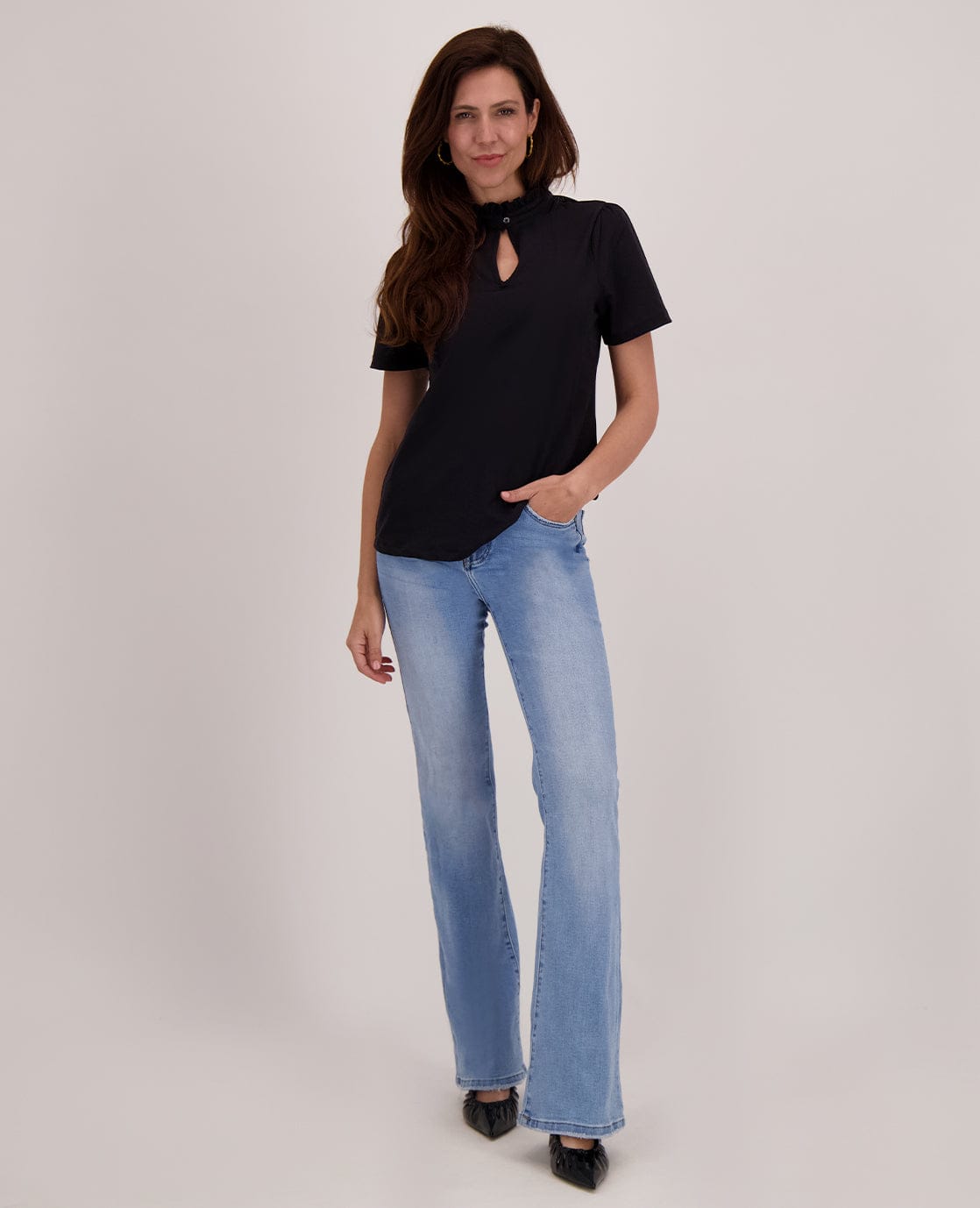 Je m'appelle Tops Top Ruche Travel | Zwart