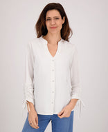Je m'appelle Tops Blouse Serena Travel | Porselein wit