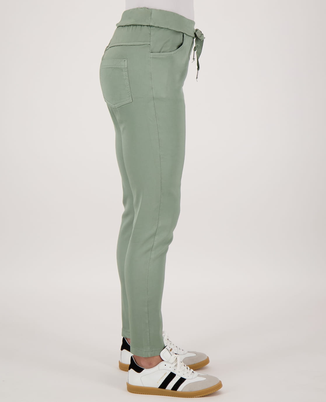 Je m'appelle Broeken Pant Satin Superstretch | Groen