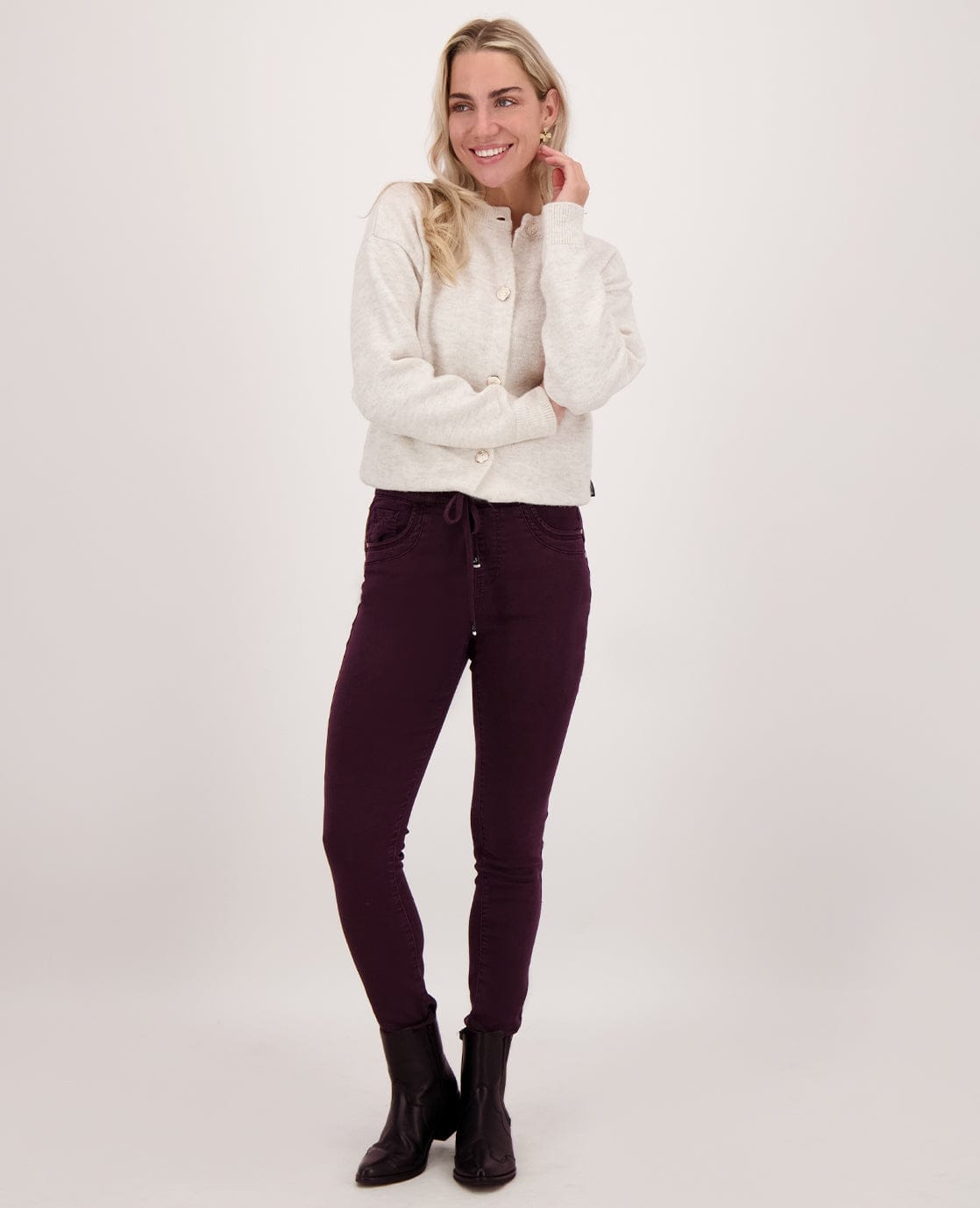 Je m'appelle Broeken Mulberry / XS / Short Pant Celine Jogg Denim | Mulberry