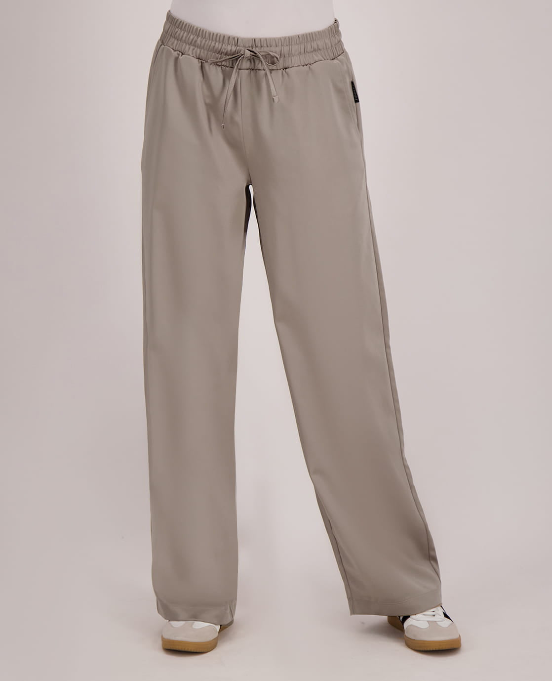 Je m'appelle Broeken Pant Satin Straight | Taupe