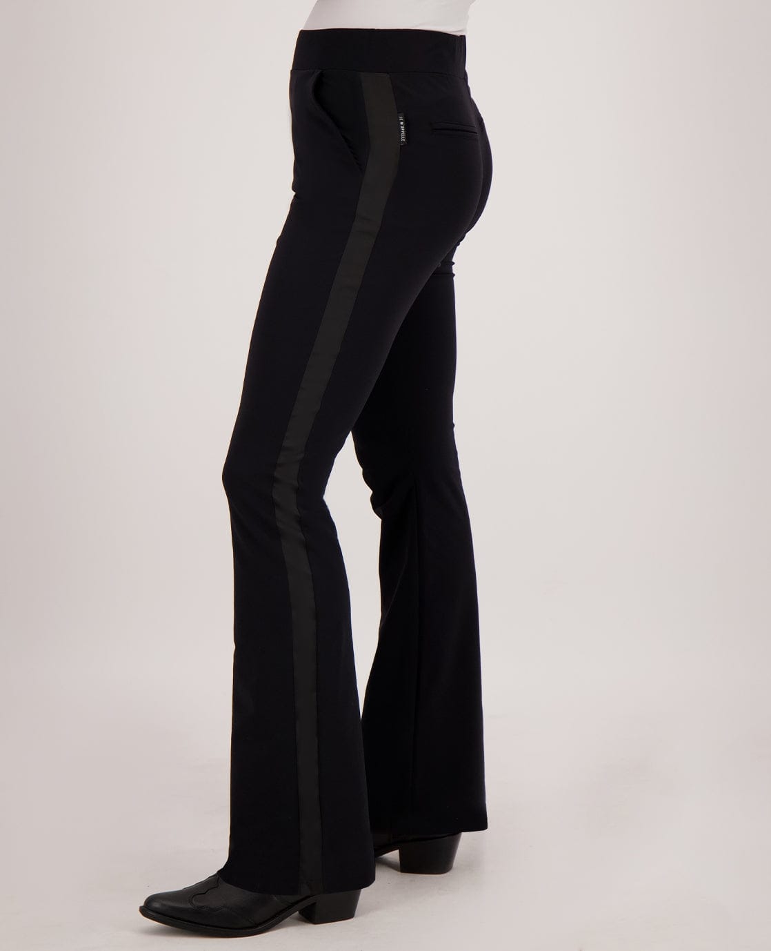 Je m'appelle Broeken Pant Flare Yinthe Travel | Zwart