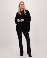 Je m'appelle Broeken Pant Flare Yinthe Travel | Zwart