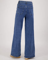 Je m'appelle Broeken Pant Wide Leg Straight Denim | Medium Denim