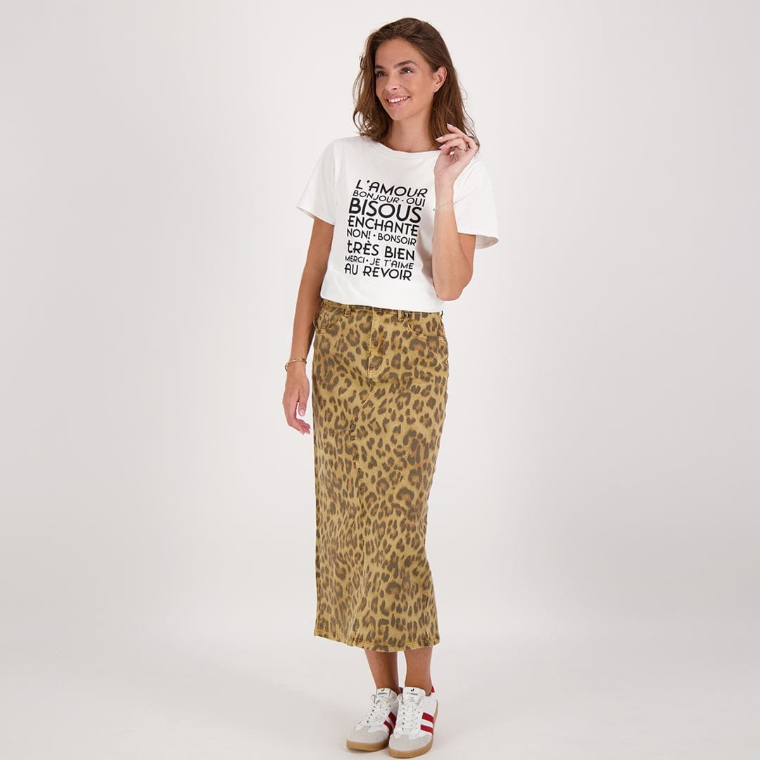 Je m'appelle Jurken Multicolor / XS Skirt Panthère Stretch Denim | Multicolor