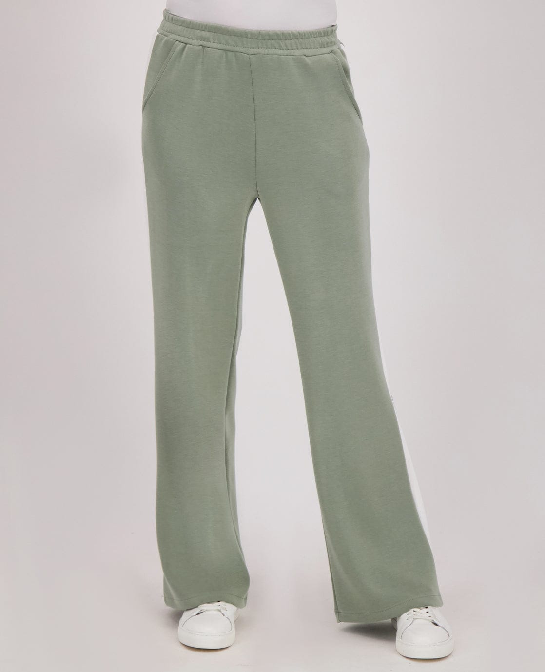 Je m'appelle Broeken Pant Fenna | Sage Green/Off White
