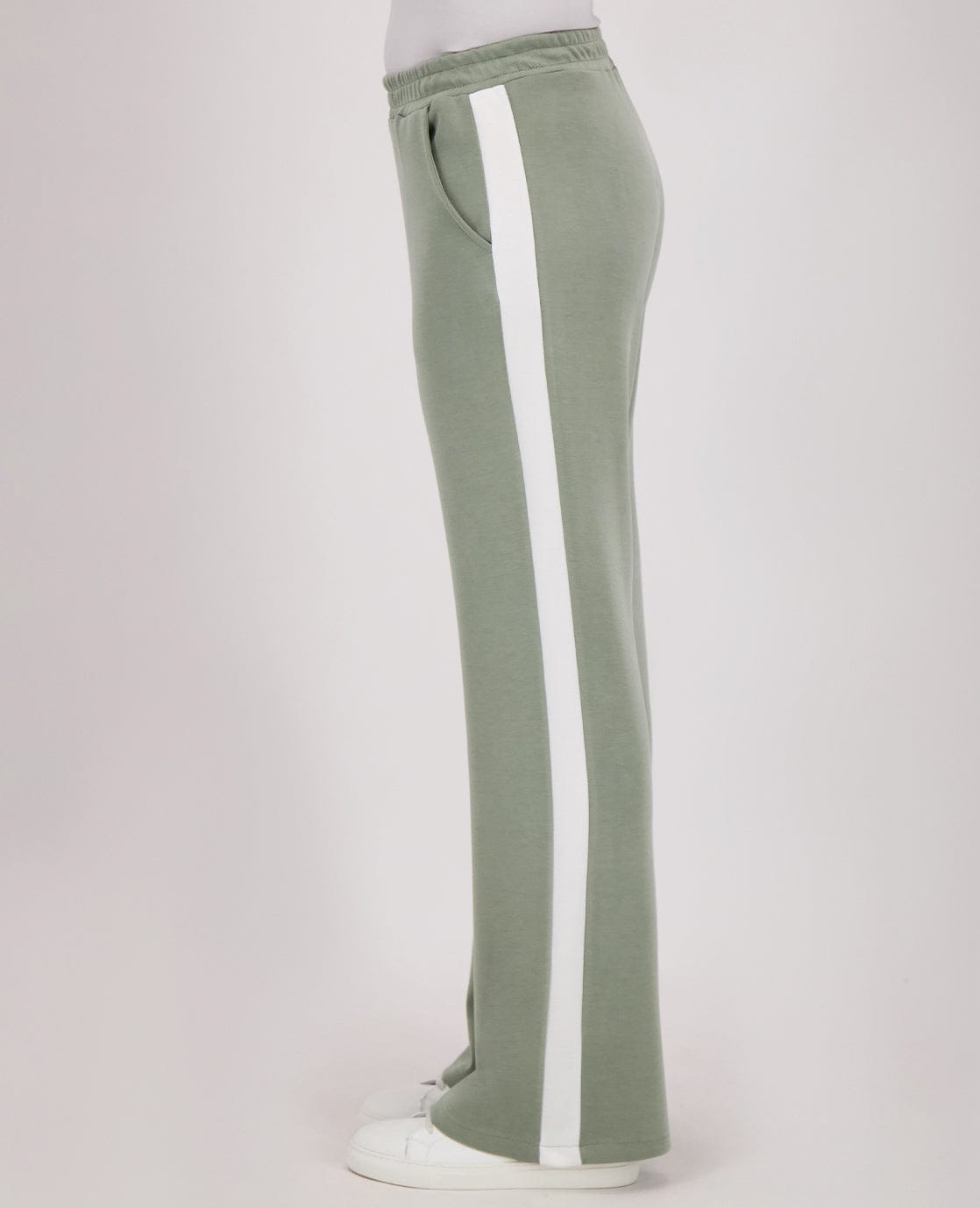 Je m'appelle Broeken Pant Fenna | Sage Green/Off White