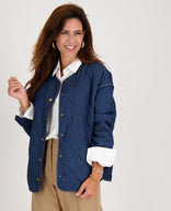 Je m'appelle Jassen Jacket Quilted | Dark Blue Denim