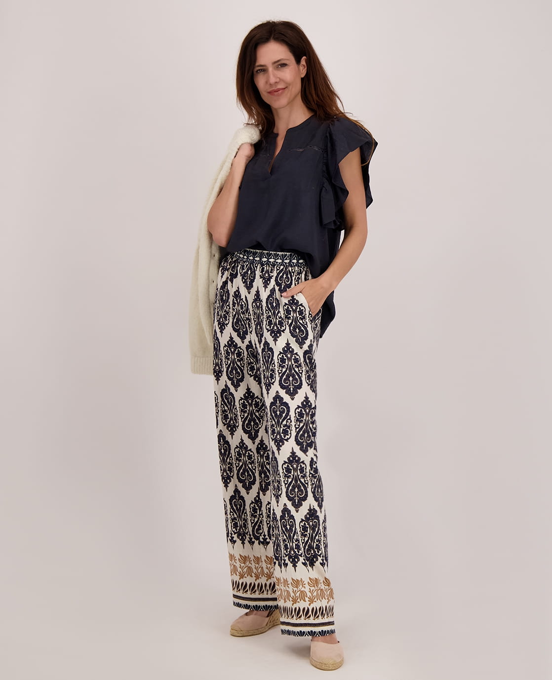 Je m'appelle Tops Top Ruffle | Donkerblauw