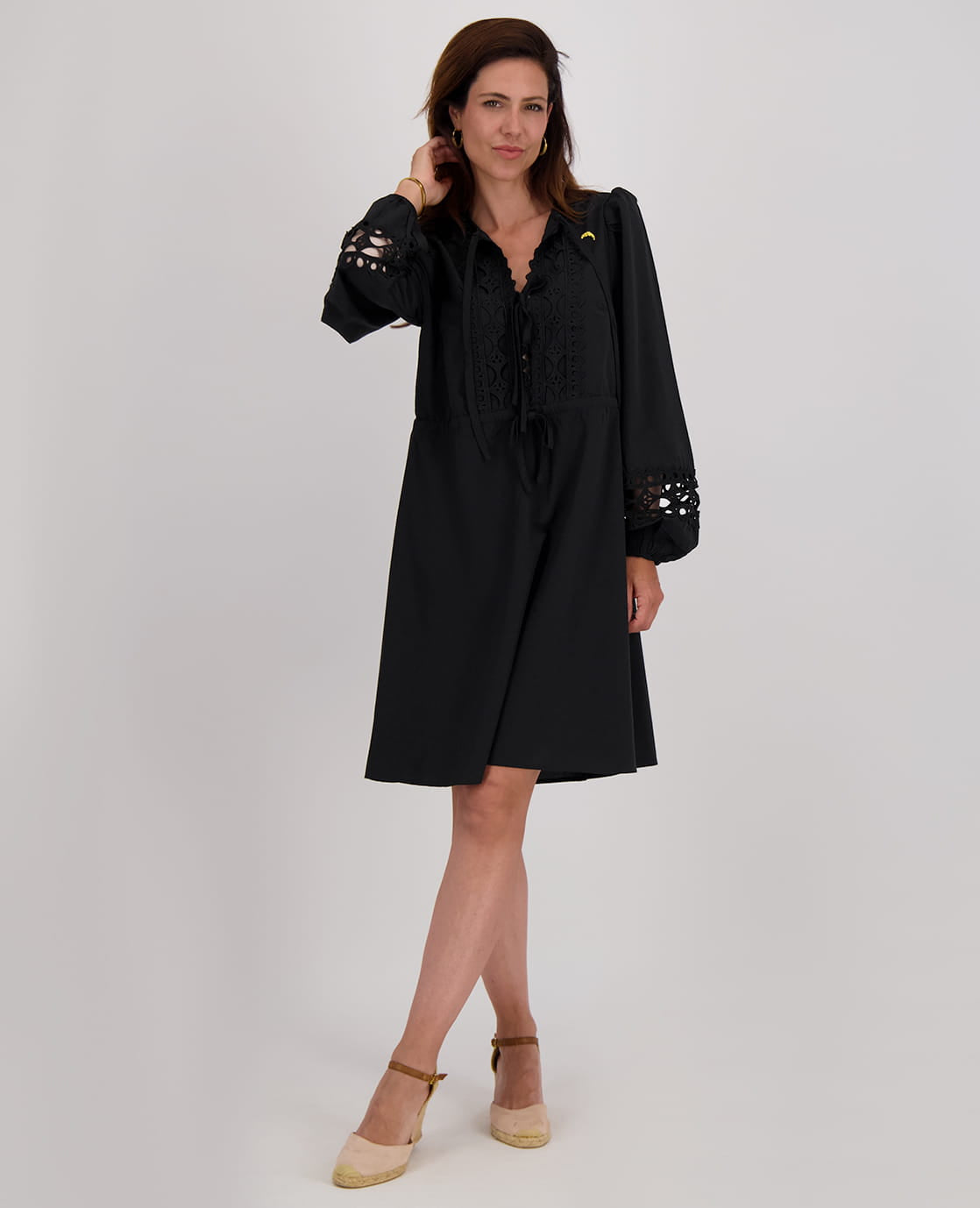 Je m'appelle Jurken Robe Lace | Zwart