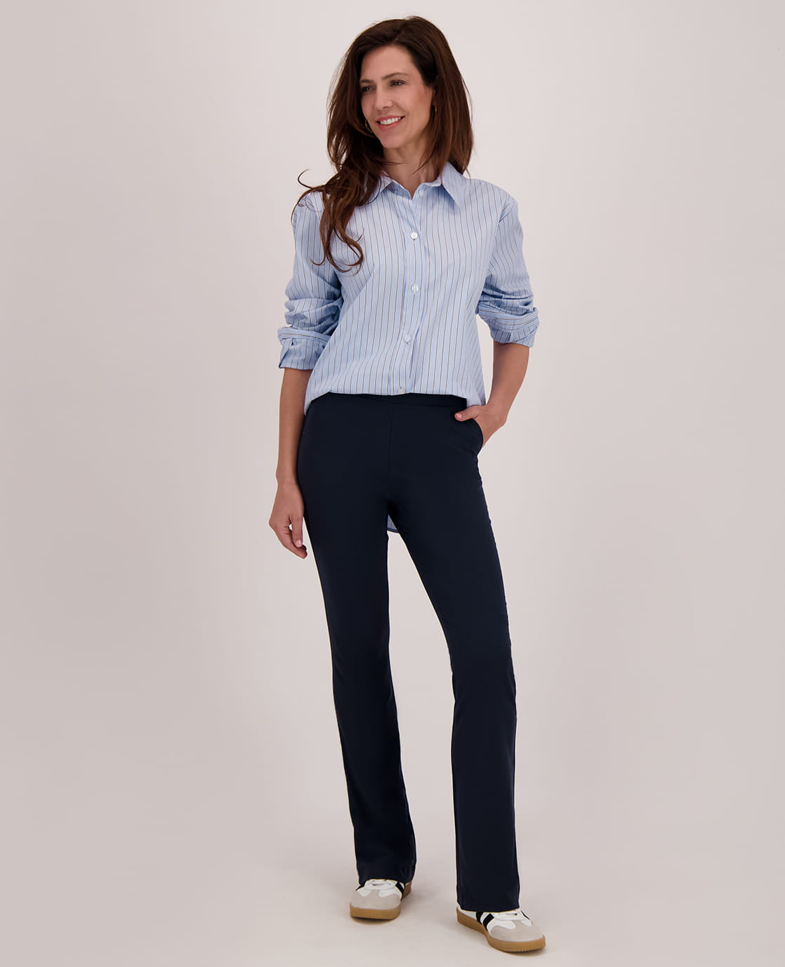 Je m'appelle Broeken Pant Flare Zoëy | Donkerblauw