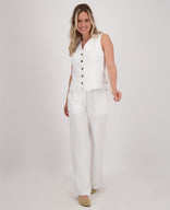 Je m'appelle Tops Gilet Bodine | Porselein wit