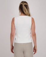 Je m'appelle Tops Gilet Bodine | Porselein wit