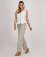 Je m'appelle Tops Gilet Bodine | Porselein wit