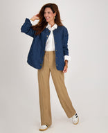 Je m'appelle Jassen Jacket Quilted | Dark Blue Denim