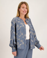Je m'appelle Tops Blue Denim Washed / XS Blouse Paris | Blue Denim Washed