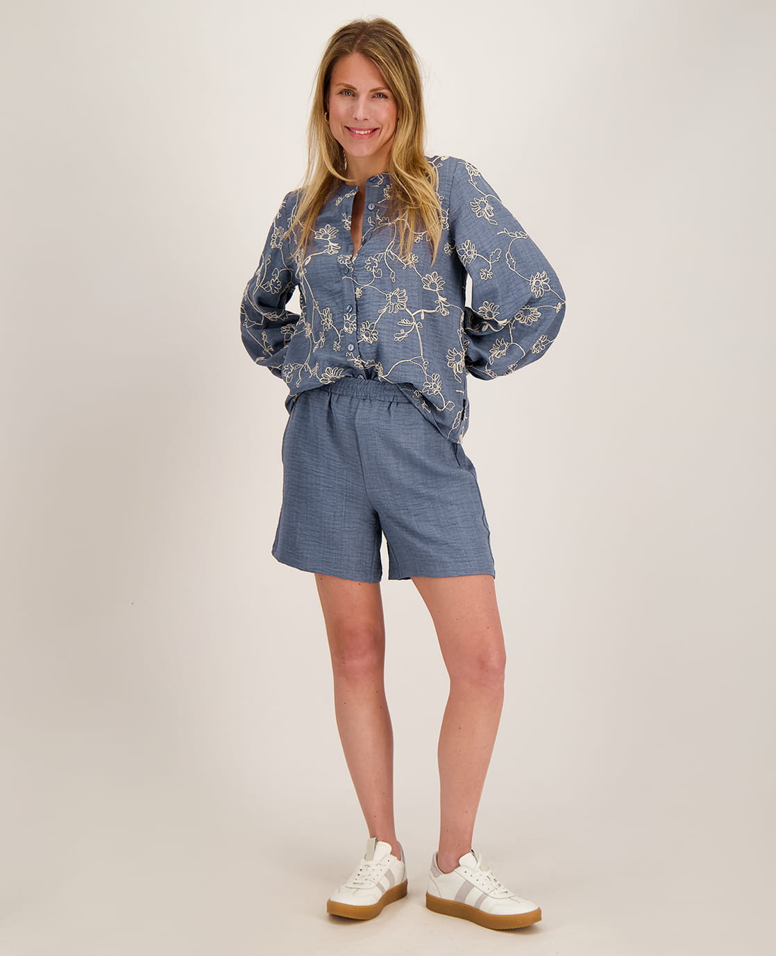 Je m'appelle Tops Blouse Paris | Blue Denim Washed