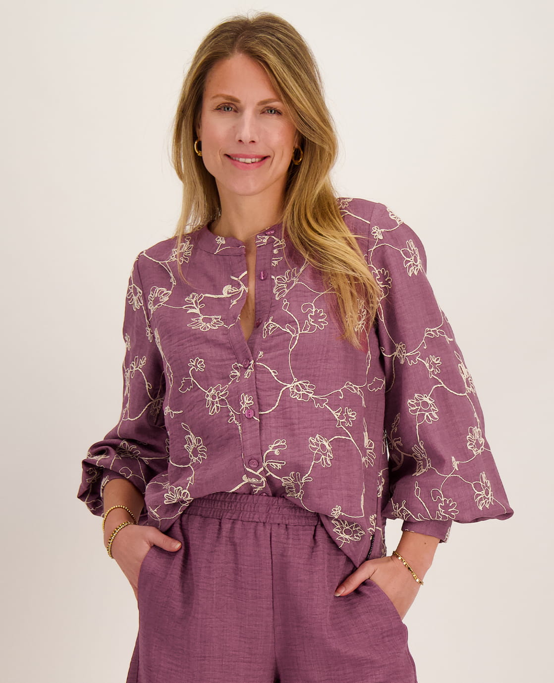 Je m'appelle Tops Blouse Paris | Dark Mauve