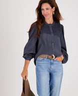 Je m'appelle Tops Donkerblauw / XS Blouse Tara | Donkerblauw