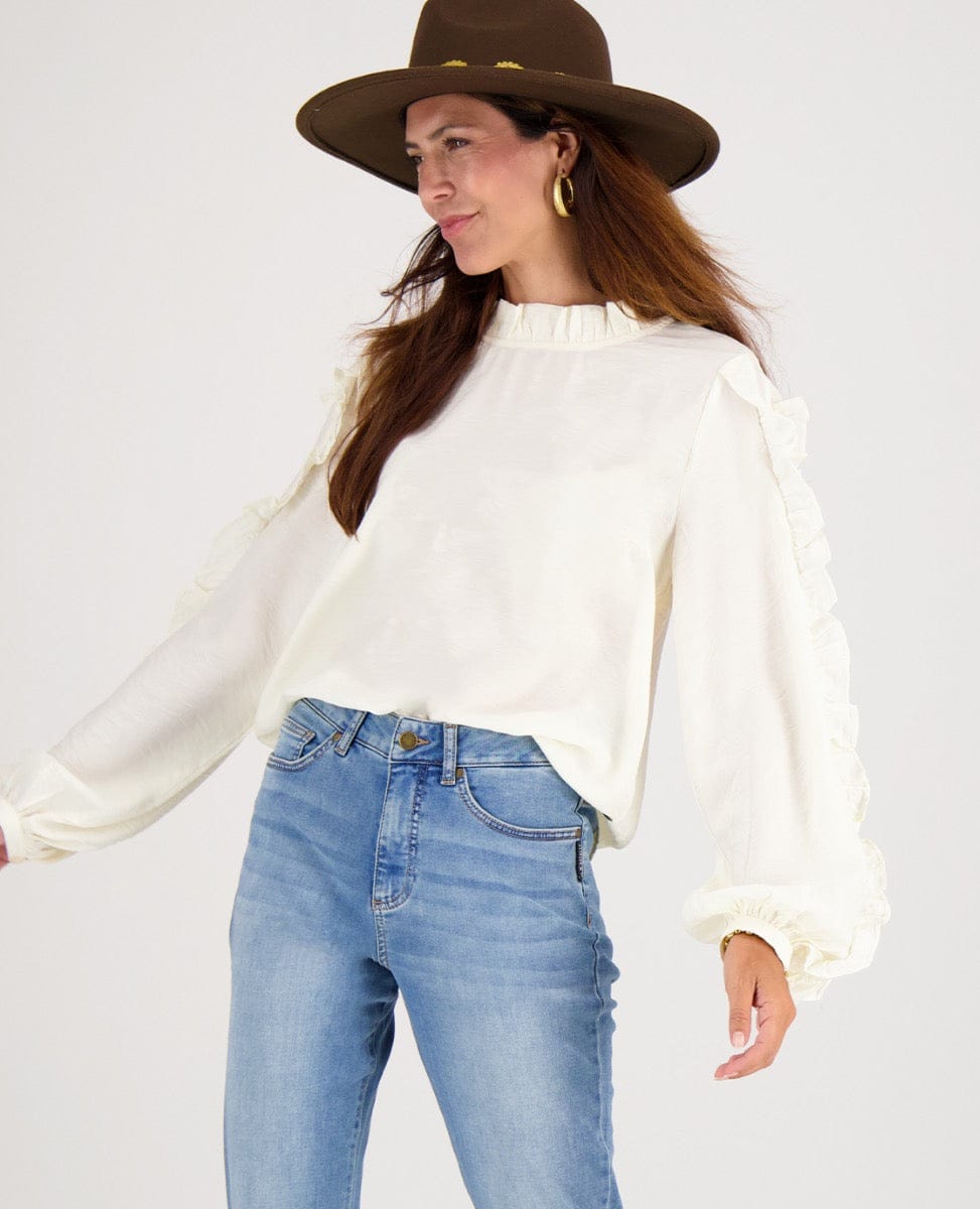 Je m'appelle Tops Pearl White / XS Top Tezzy | Pearl White