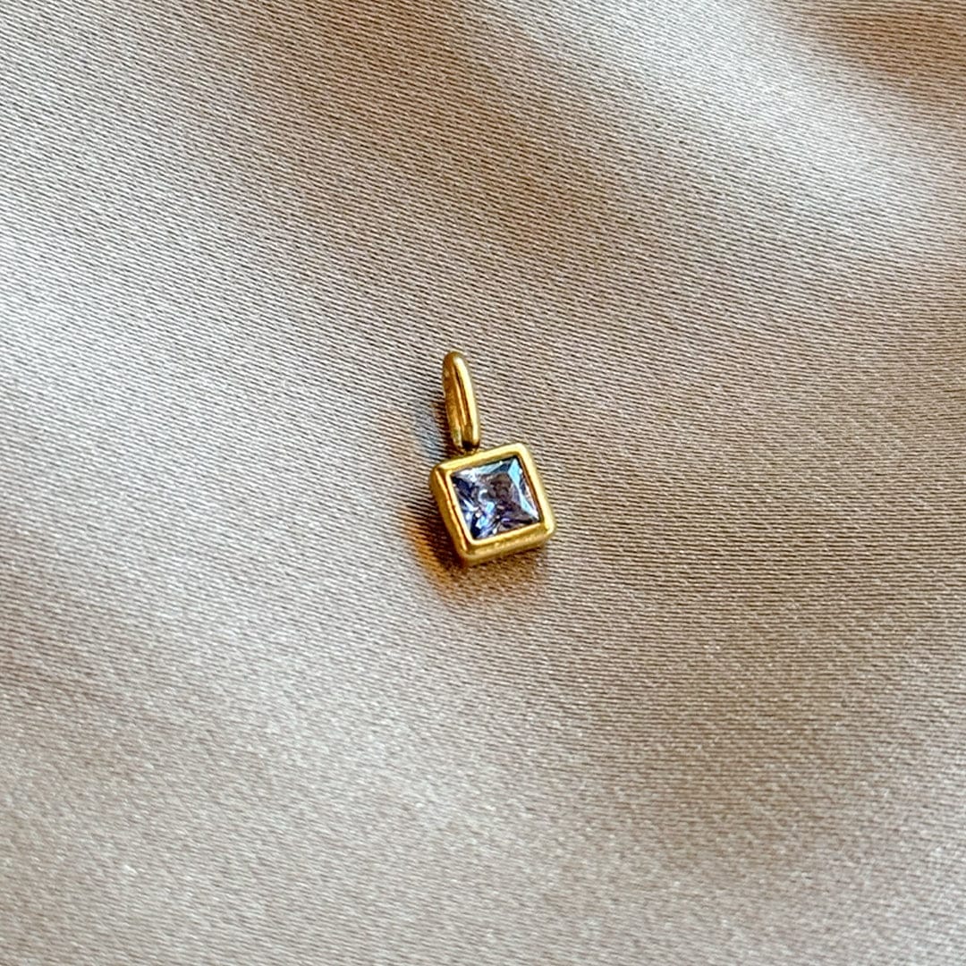 Je m'appelle Accessoires Goud / Donkerblauw / One Size Bedel Square Diamond | Goud / Donkerblauw