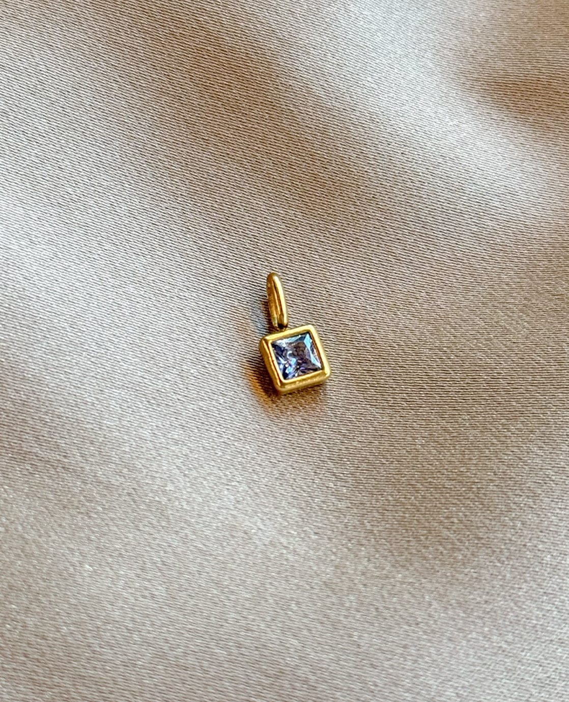 Je m'appelle Accessoires Goud / Donkerblauw / One Size Bedel Square Diamond | Goud / Donkerblauw