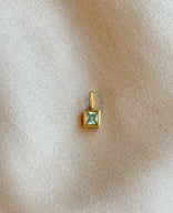 Je m'appelle Accessoires Goud / Licht Blauw / One Size Bedel Square Diamond | Goud / Licht Blauw