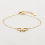 Je m'appelle Accessoires Goud / One Size Bracelet Bow | Goud
