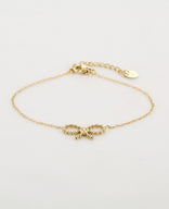 Je m'appelle Accessoires Goud / One Size Bracelet Bow | Goud