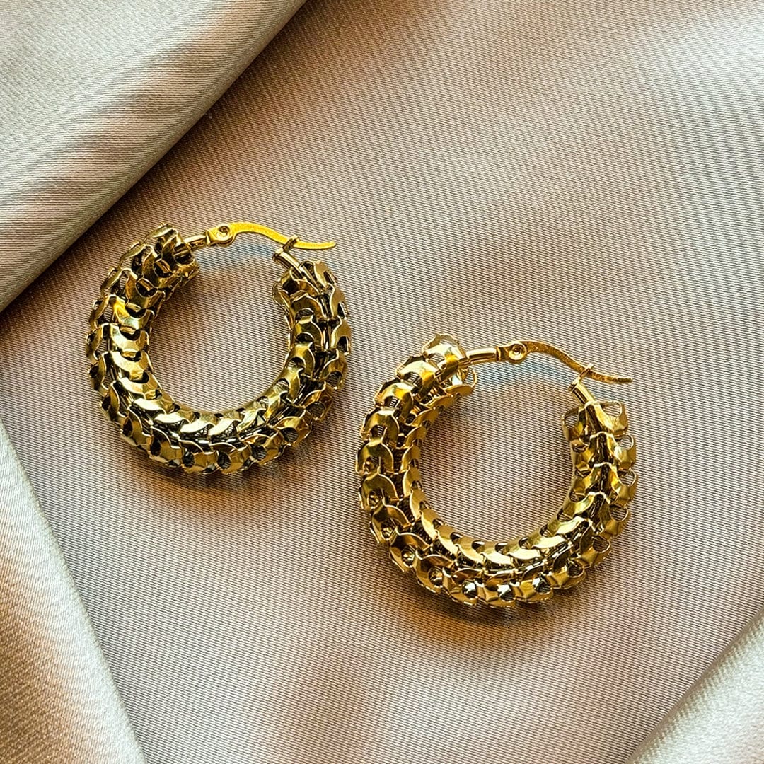 Je m'appelle Accessoires Goud / One Size Earrings Hoops | Goud