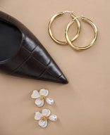 Je m'appelle Accessoires Goud / One Size Earrings Hoops | Goud