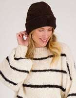 Je m'appelle Accessoires Dark Brown Melange / One Size Hat | Dark Brown Melange