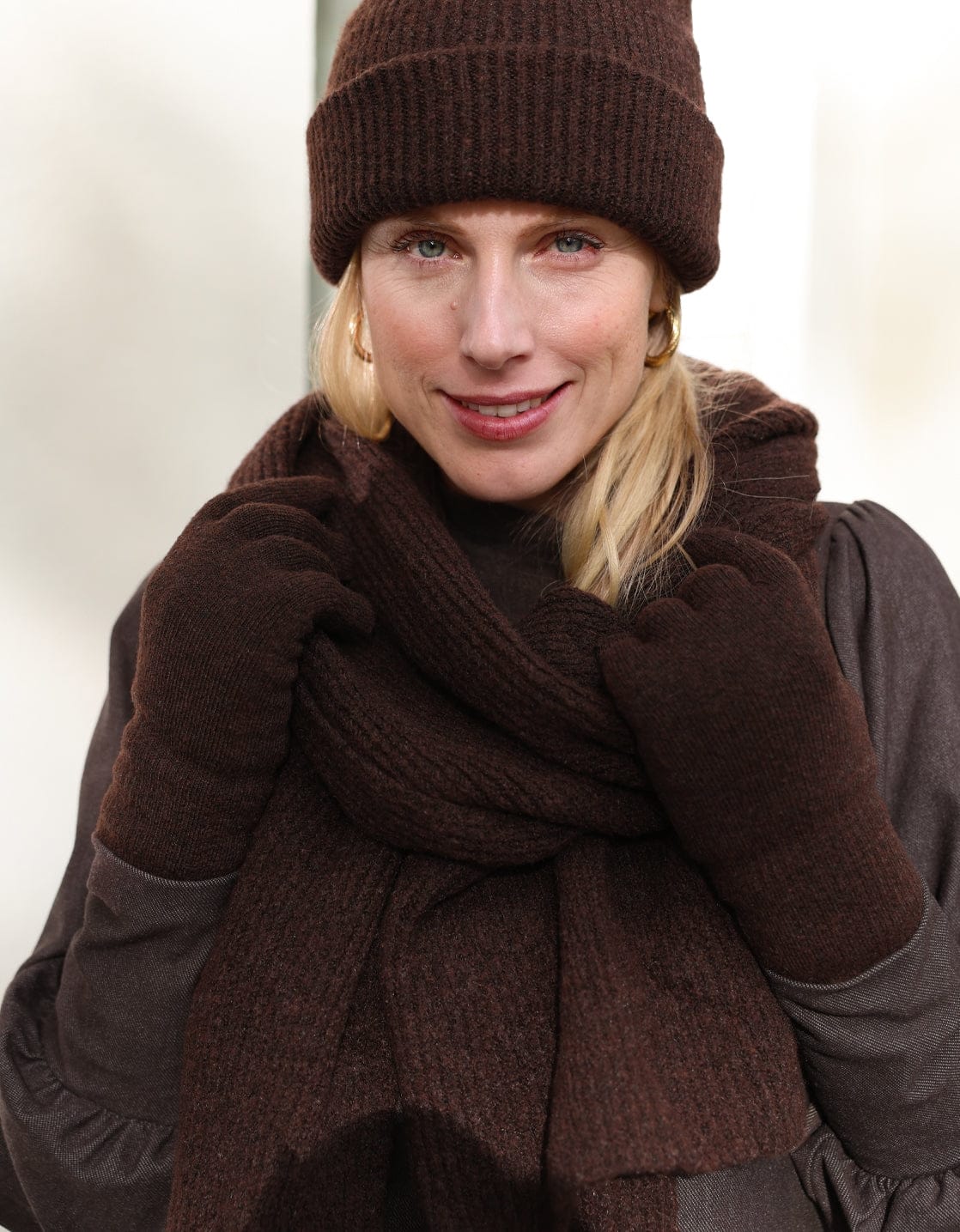 Je m'appelle Accessoires Dark Brown Melange / One Size Hat | Dark Brown Melange