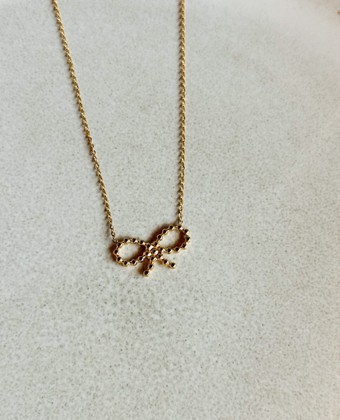 Je m'appelle Accessoires Goud / One Size Necklace Petit Bow | Goud