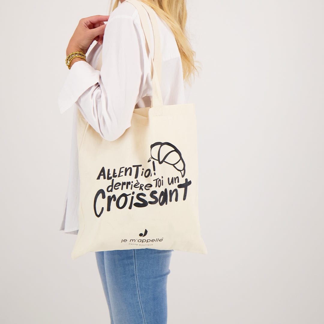 Je m'appelle Accessoires Ecru / One Size Shopping Bag | Ecru