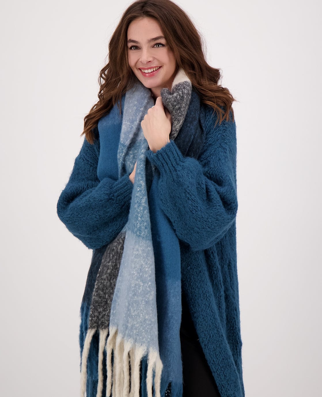 Je m'appelle Accessoires Multicolor/Blue Denim / One Size Sjaal Elle | Multicolor/Blue Denim