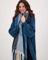 Je m'appelle Accessoires Multicolor/Blue Denim / One Size Sjaal Elle | Multicolor/Blue Denim