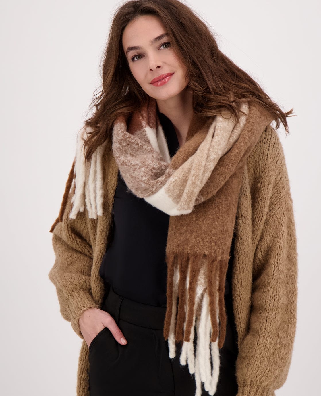 Je m'appelle Accessoires Multicolor/Bruin / One Size Sjaal Elle | Multicolor/Bruin
