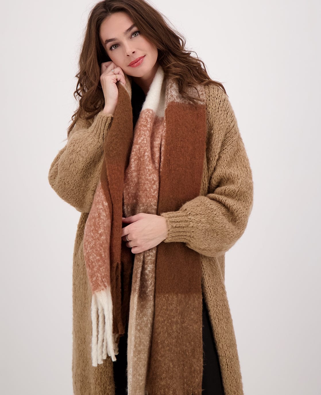 Je m'appelle Accessoires Multicolor/Bruin / One Size Sjaal Elle | Multicolor/Bruin