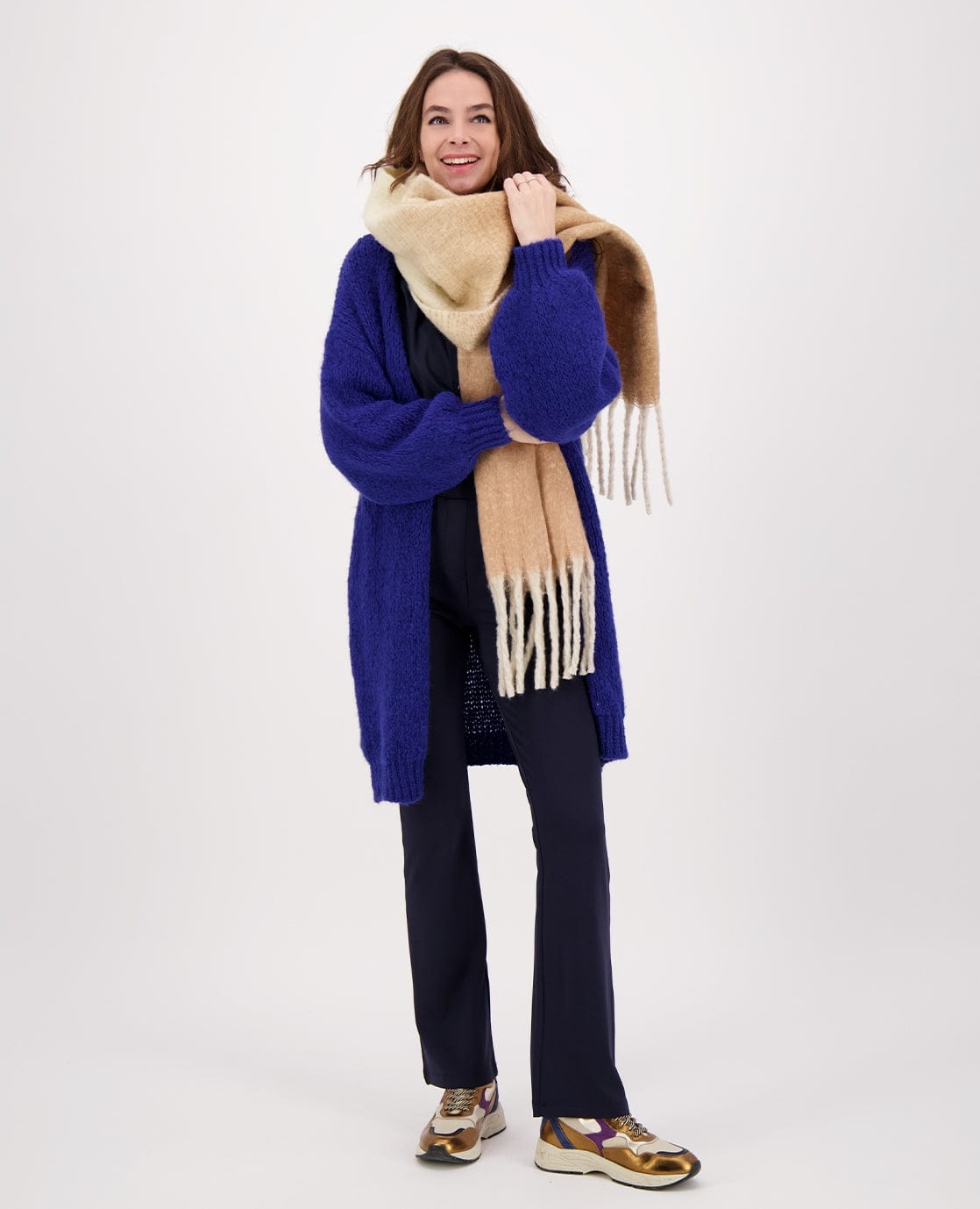 Je m'appelle Accessoires Multicolor/Camel / One Size Sjaal Elle | Multicolor/Camel