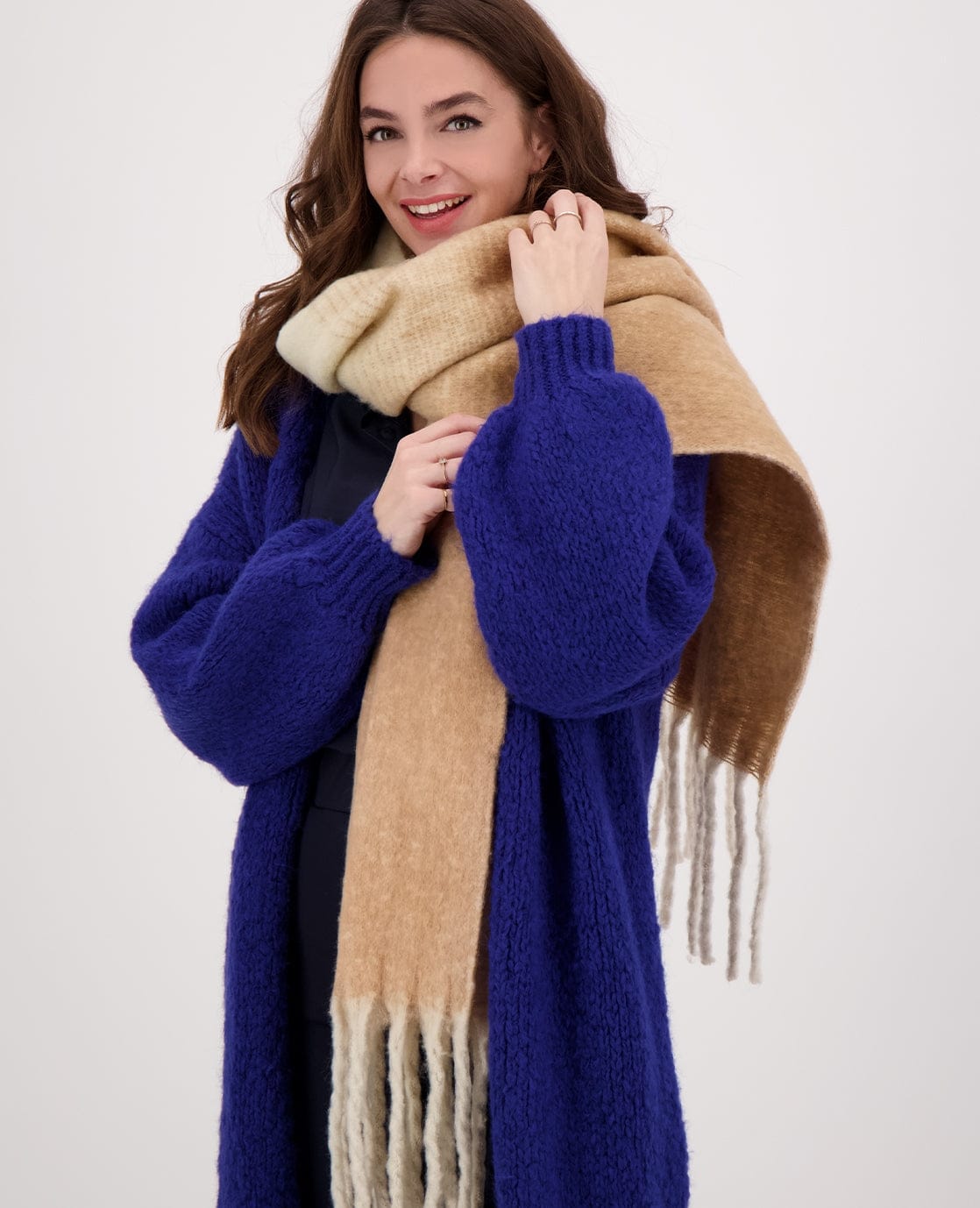 Je m'appelle Accessoires Multicolor/Camel / One Size Sjaal Elle | Multicolor/Camel