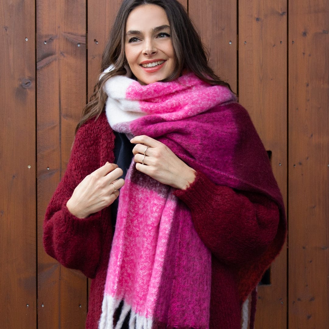Je m'appelle Accessoires Multicolor/Merlot / One Size Sjaal Elle | Multicolor/Merlot
