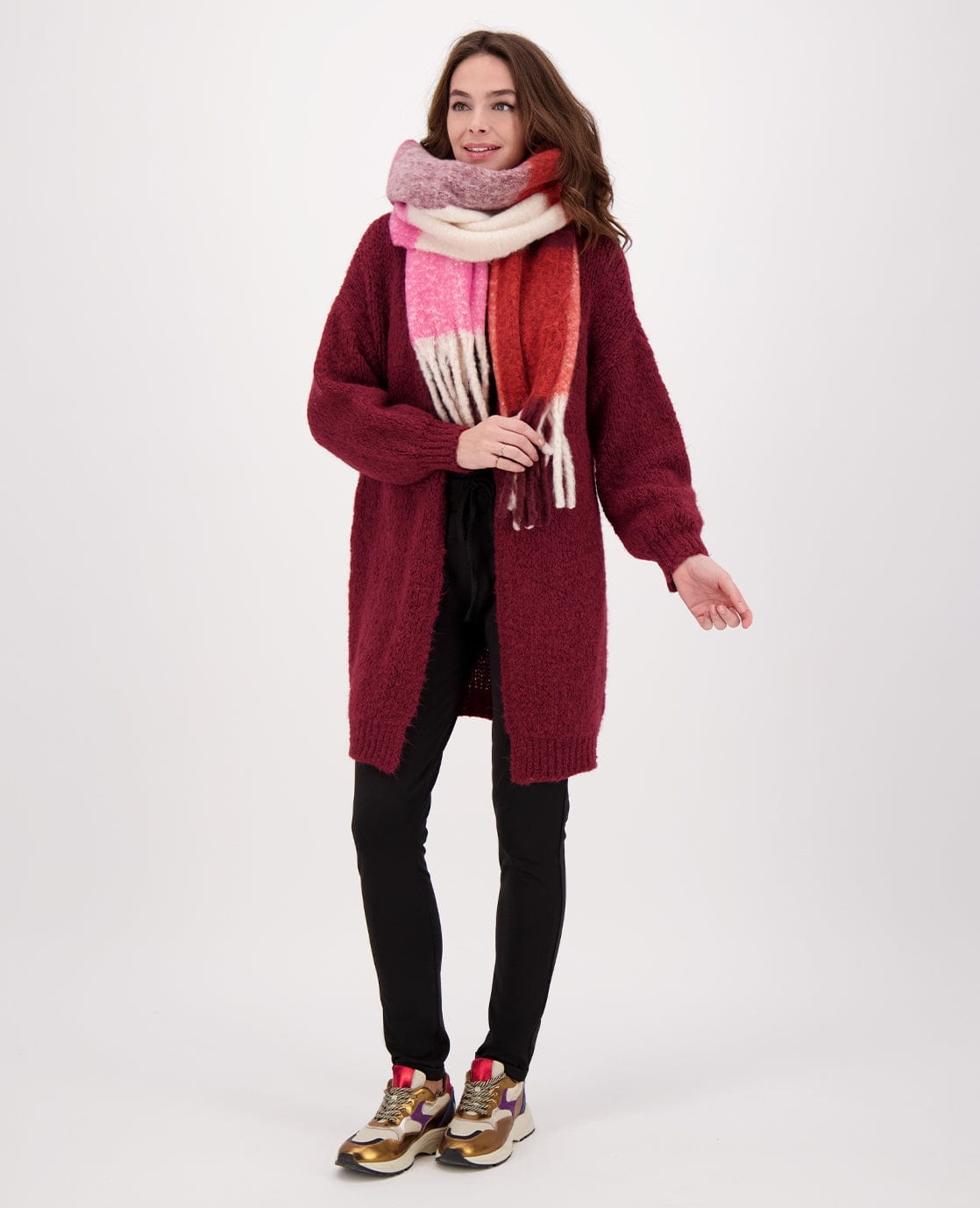 Je m'appelle Accessoires Multicolor/Merlot / One Size Sjaal Elle | Multicolor/Merlot