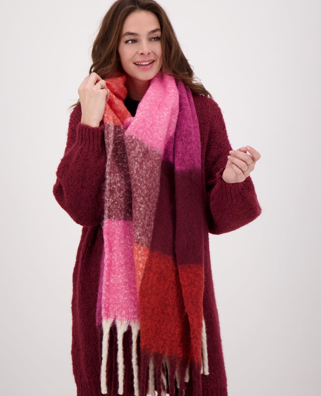 Je m'appelle Accessoires Multicolor/Merlot / One Size Sjaal Elle | Multicolor/Merlot