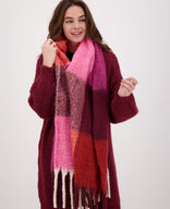 Je m'appelle Accessoires Multicolor/Merlot / One Size Sjaal Elle | Multicolor/Merlot