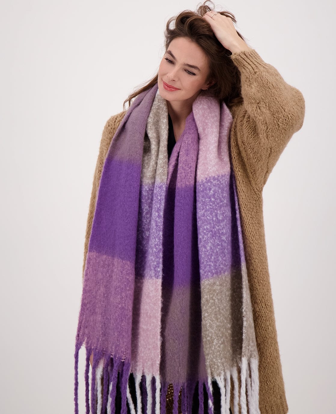 Je m'appelle Accessoires Multicolor/Paars / One Size Sjaal Elle | Multicolor/Paars